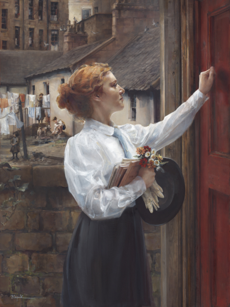One More Door - 18 x 24 giclée on canvas (pre-mounted) by Elspeth Young