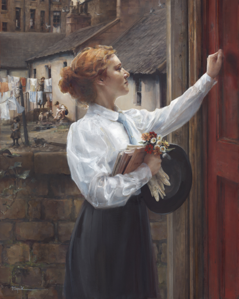 One More Door - 16 x 20 gicl&eacute;e on canvas (pre-mounted) by Elspeth Young