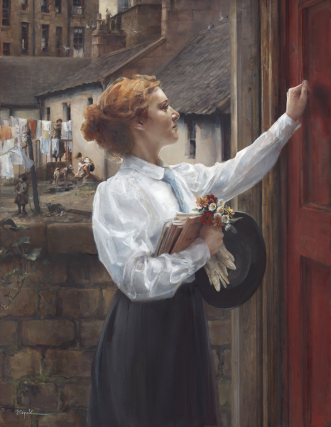 One More Door - 14 x 18 giclée on canvas (pre-mounted) by Elspeth Young