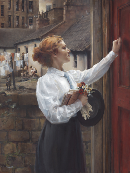 One More Door - 12 x 16 gicl&eacute;e on canvas (pre-mounted) by Elspeth Young