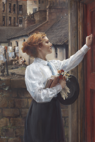 One More Door - 24 x 36 giclée on canvas (unmounted) by Elspeth Young