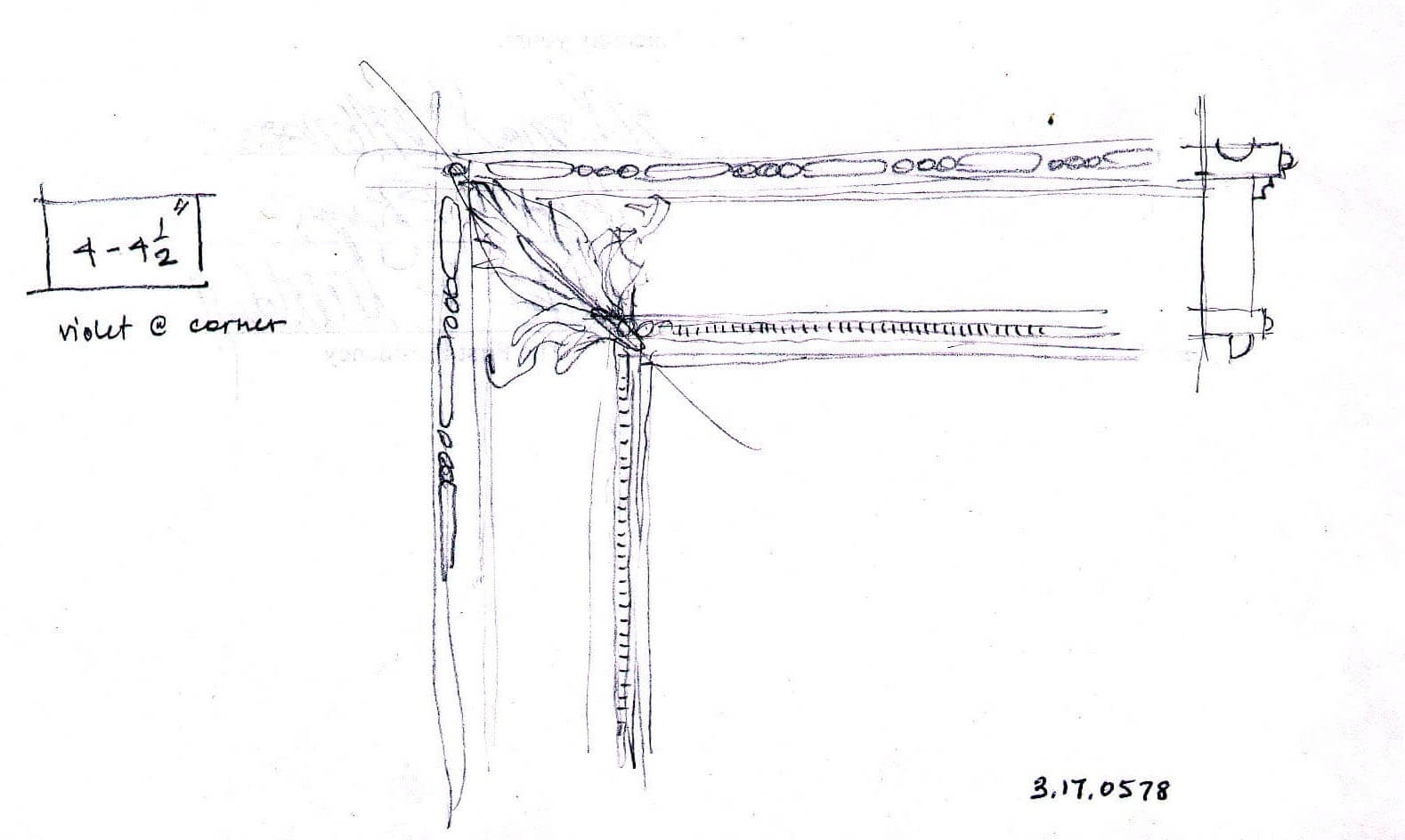 Most custom frames begin with a concept sketch, such as this drawing for the frame eventually create...