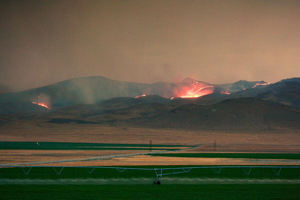 Late summer heat mixed with dry lightning storms produces wildfires every year.  Some time...