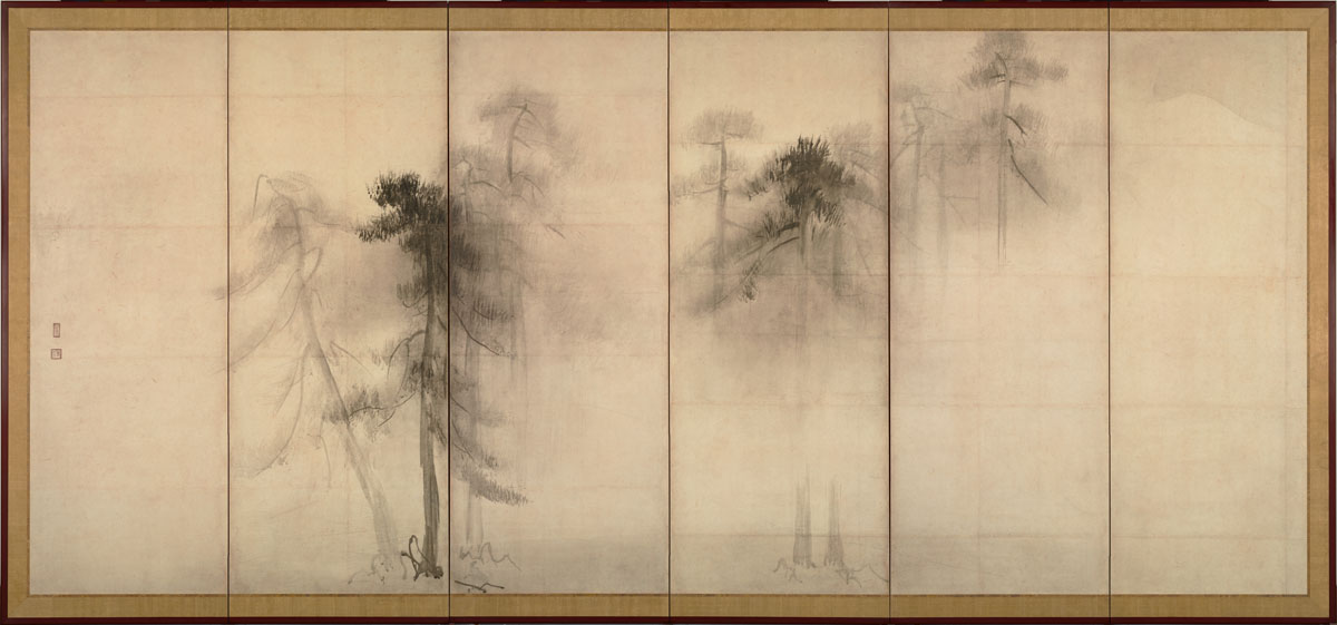 Pine Trees by Hasegawa Tōhaku (1539-1610)presented courtesy of wikimedia commons