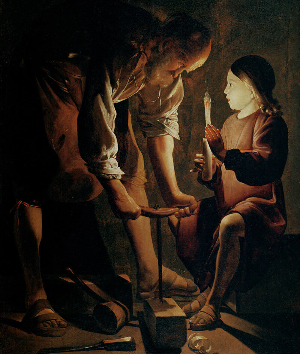 Joseph the Carpenter by Georges de La Tour (circa 1645)
