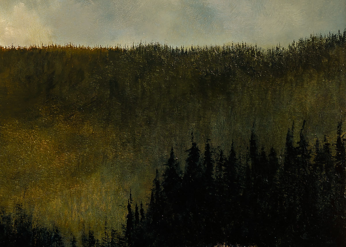 Detail from Under the Northern Mountains by Al R. Young