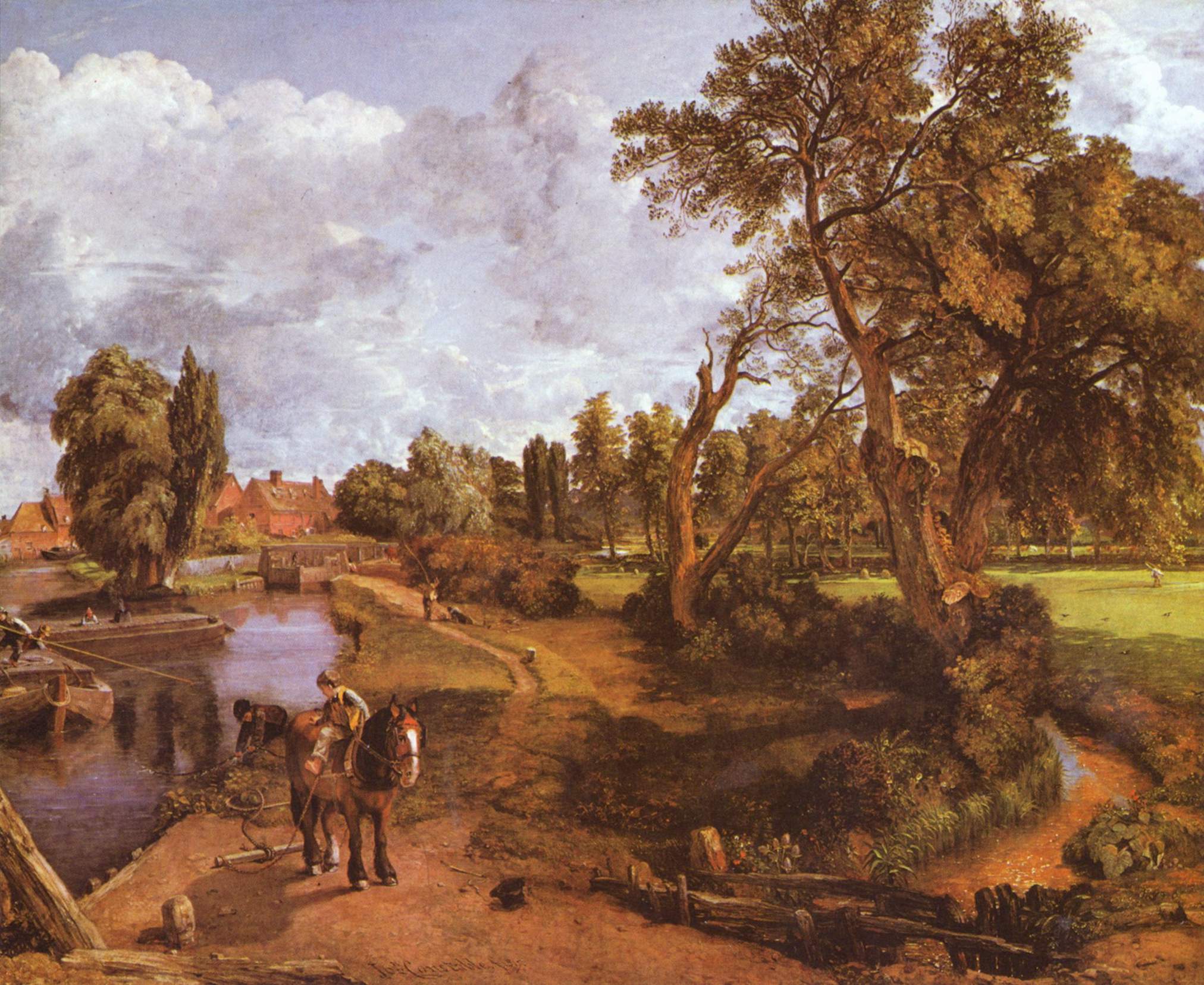Flatford Mill (Scene on a Navigable River), by John Constable