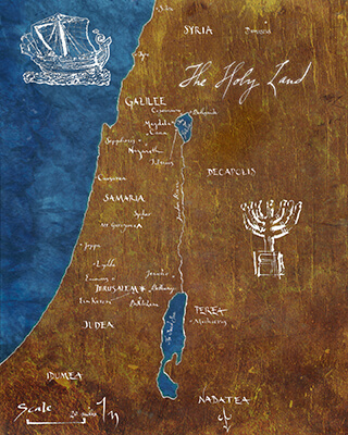 Ancient Palestine, Map No. 1