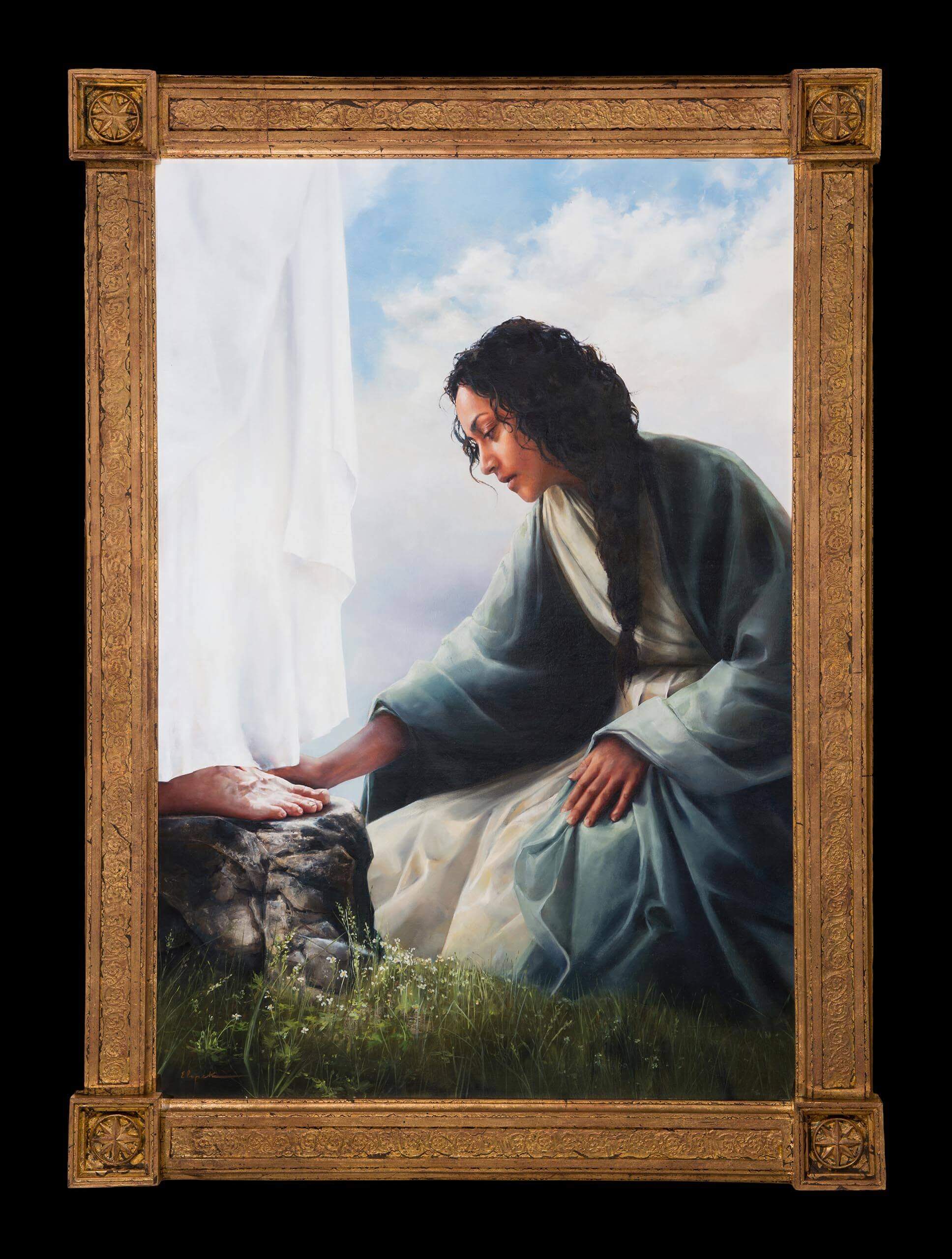 Ashton Young designed and created this empire style frame for Other Sheep I Have&nbsp;&nbsp;by Elspe...