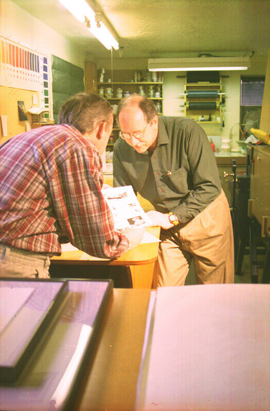 Once a set of trial proofs has been printed, Al and Wayne evaluate them.&nbsp;&nbsp;Any adjustments ...