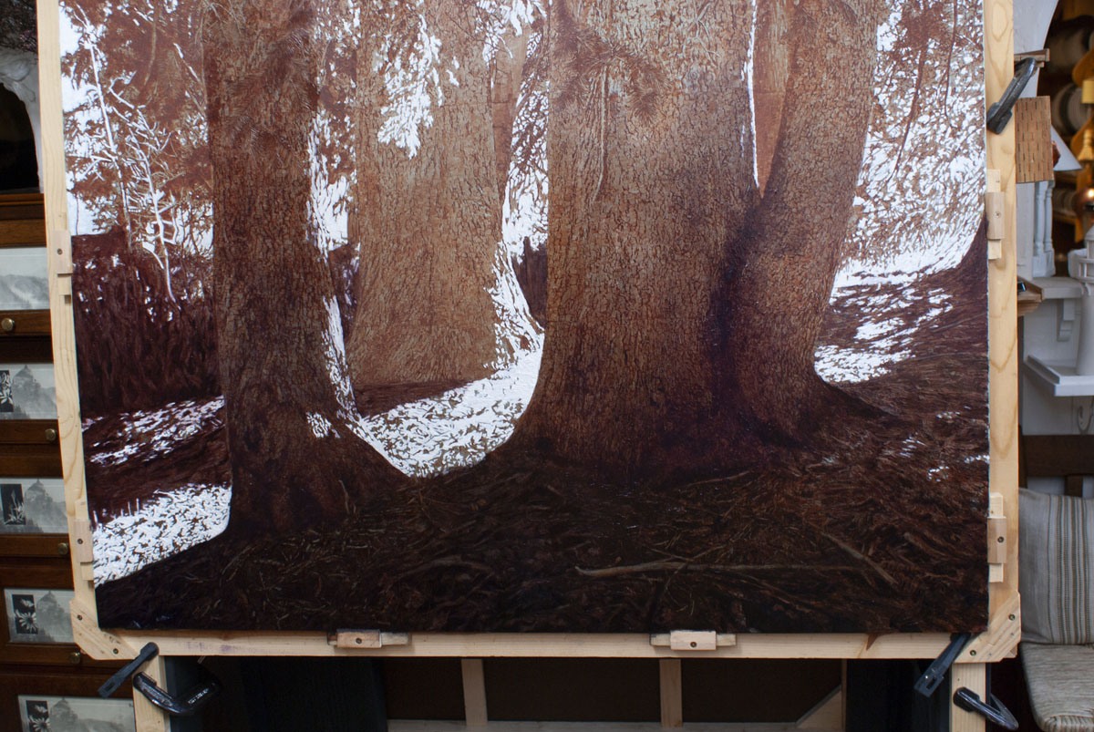 Repainting so much of the imprimatura was tedious work indeed, but necessary.&nbsp;&nbsp;Planning ca...