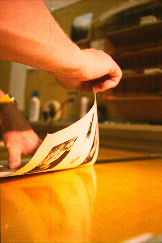 After all of the impressions have been made, the work of tearing-down the pages begins.&nbsp;&nbsp;H...