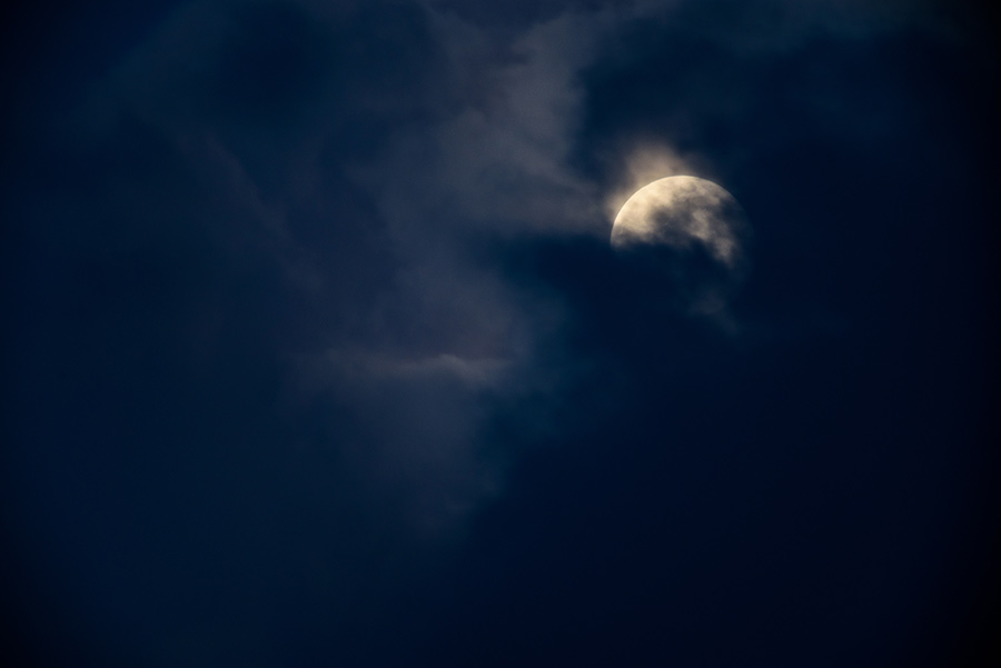Moon through the Clouds, V